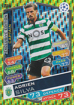 Adrien Silva Sporting CP 2016/17 Topps Match Attax CL Captain #S05